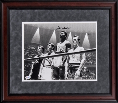 Muhammad Ali Autographed Olympic Framed Photograph (PSA/DNA MINT 9)